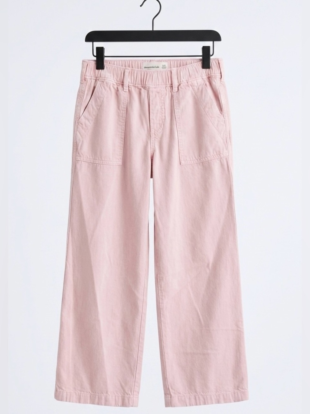 abercrombie kids girls Pale Pink Elastic-Waist wide leg Pants - size 11/12
